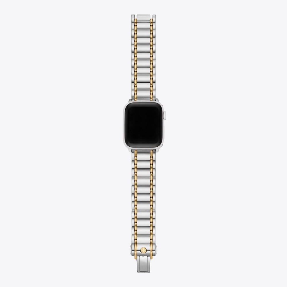 Tory Burch Miller Two-Tone Stainless Steel Link Bracelet Apple Watch Band NWT - Picture 4 of 10